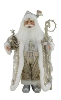 18" Champagne & Silver Standing Santa 7 18" Champagne & Silver Standing Santa -Christmas decorations Shop 0163052179