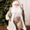 18" Champagne & Silver Standing Santa -Christmas decorations Shop 0163052179a
