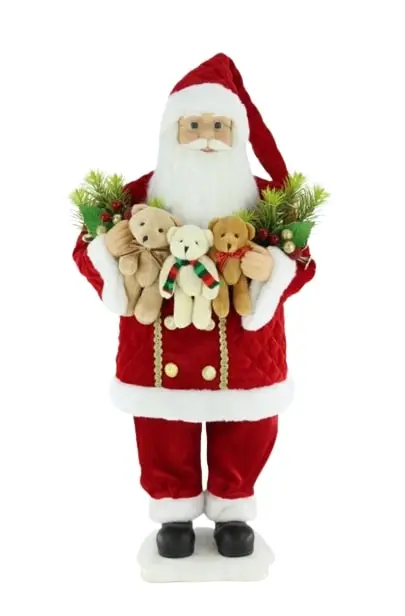 28" Animated Musical Santa With Teddies 3 28" Animated Musical Santa With Teddies