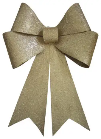 30" X 22" Gold Glitter Bow 3 30" X 22" Gold Glitter Bow