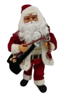 17" Animated Santa Playing Violin