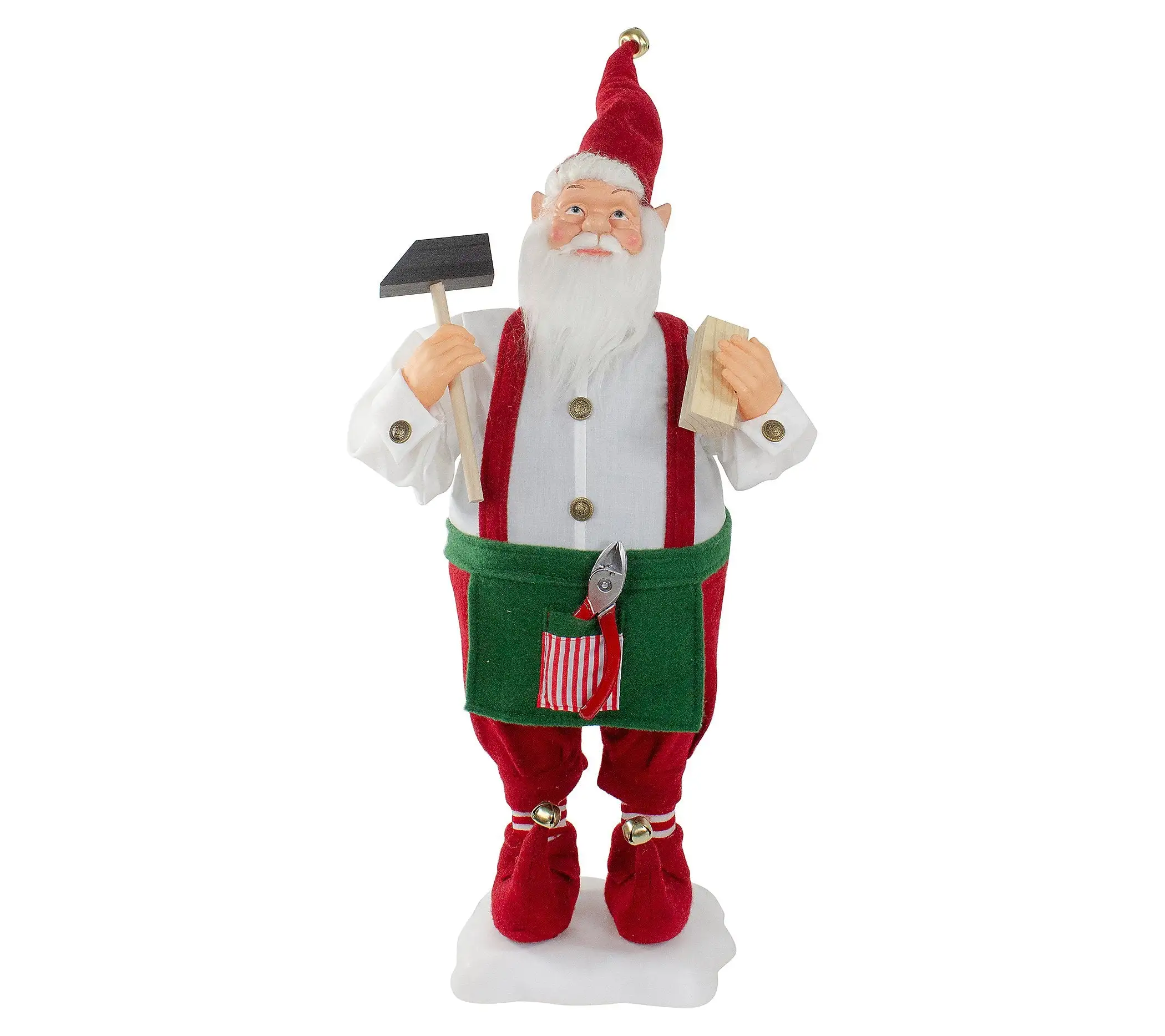 2 FT Animated Elf Santa With Hammer 4 2 FT Animated Elf Santa With Hammer - Image 2