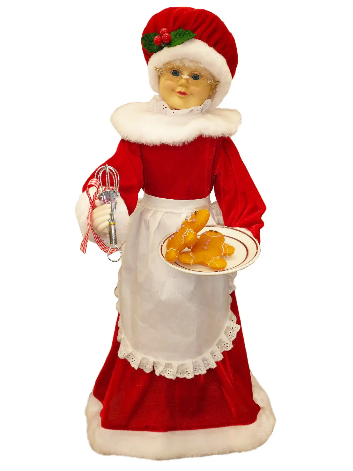 2 FT Animated Dancing Mrs. Claus With Gingerbread 4 2 FT Animated Dancing Mrs. Claus With Gingerbread - Image 2