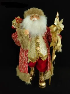 2 FT Red & Gold Santa Claus