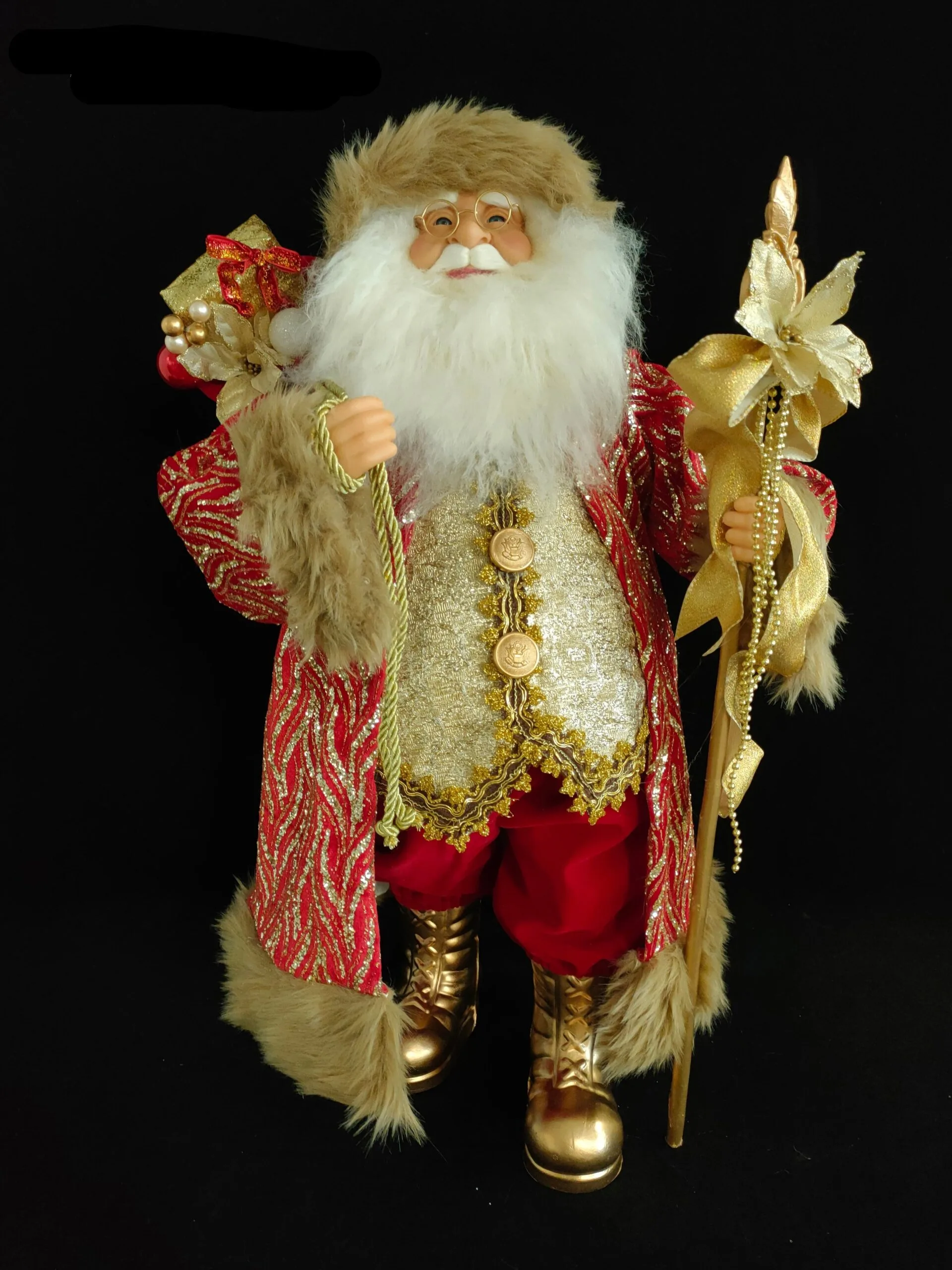 2 FT Red & Gold Santa Claus 3 2 FT Red & Gold Santa Claus