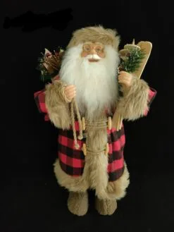 2 FT Plaid Santa Claus