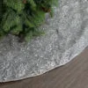 48" Pewter & Silver Tree Skirt With Silver Edge Trim -Christmas decorations Shop 0671402119