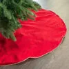48" Red Velvet Tree Skirt With Gold Trim Edge 1 48" Red Velvet Tree Skirt With Gold Trim Edge -Christmas decorations Shop 0671402126