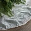 30" Silver Glitter Tree Skirt With Silver Edge Trim 2 30" Silver Glitter Tree Skirt With Silver Edge Trim -Christmas decorations Shop 0671402129