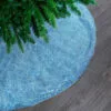 60" Arctic Blue Glitter Tree Skirt -Christmas decorations Shop 0671402281c