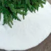 60" White Plush Tree Skirt