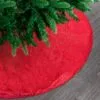 60" Red Metallic Tree Skirt