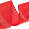 2.5" X 10 YD Red Metallic Ribbon Set Of 3 -Christmas decorations Shop 0671402406B