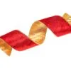 2.5" X 10 YD Red Ribbon With Gold Back Set Of 3 -Christmas decorations Shop 0671402491 1