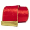 4" X 10 YD Red & Gold Back Ribbon Set Of 3 -Christmas decorations Shop 0671402676