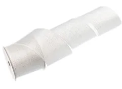 4" X 10 YD White Squared Ribbon Set Of 3