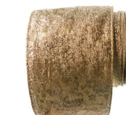 4" X 10 YD Gold Mesh Ribbon -Christmas decorations Shop 0671402754B