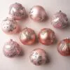5" Blush Pink Jewel Ball Ornaments Assorted Set Of 9 -Christmas decorations Shop 0671404502 1