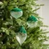 5" Green & Silver Ornament Set Of 9 1 5" Green & Silver Ornament Set Of 9 -Christmas decorations Shop 0671404510