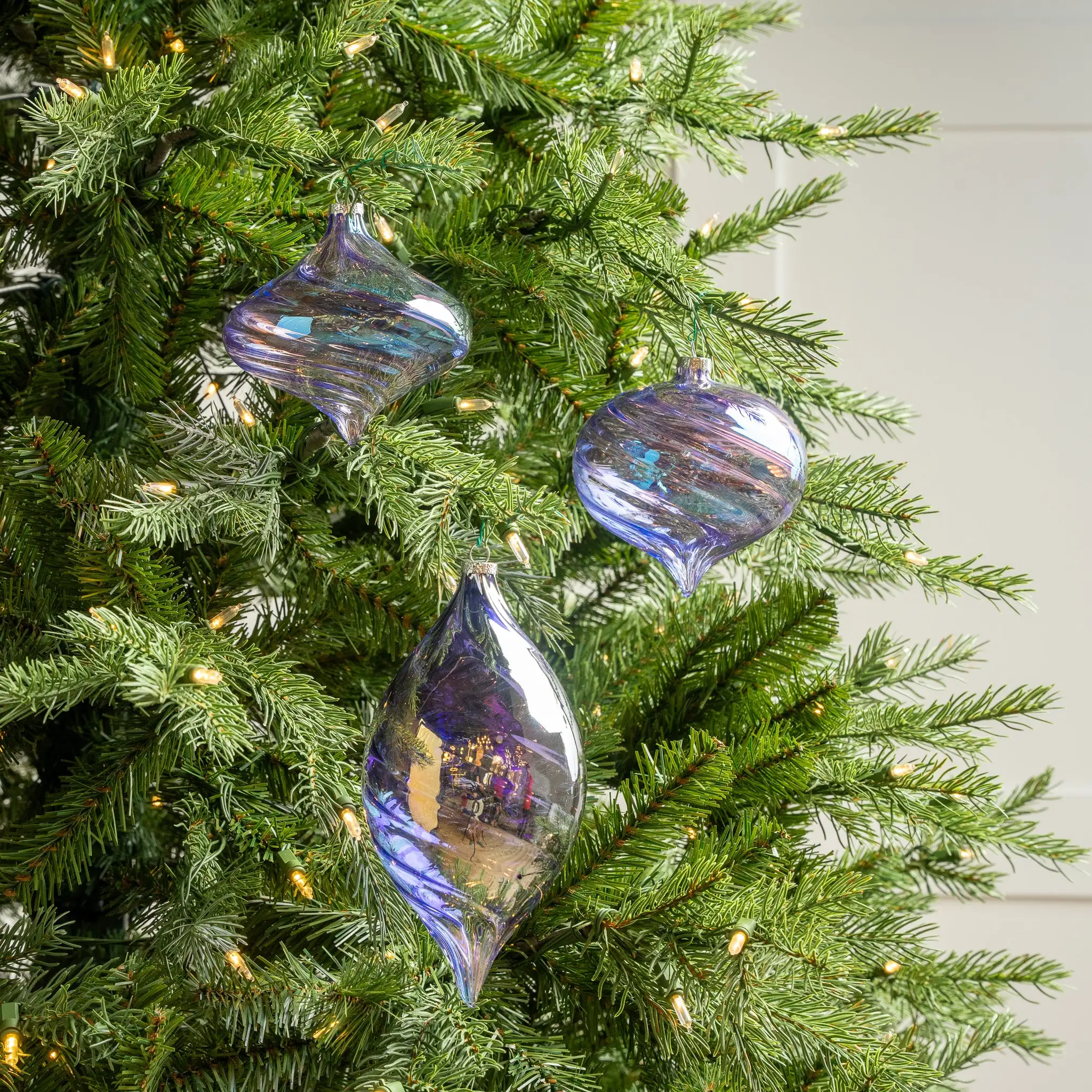 5" Lavender Glass Assorted Set Of 9 4 5" Lavender Glass Assorted Set Of 9 - Image 2