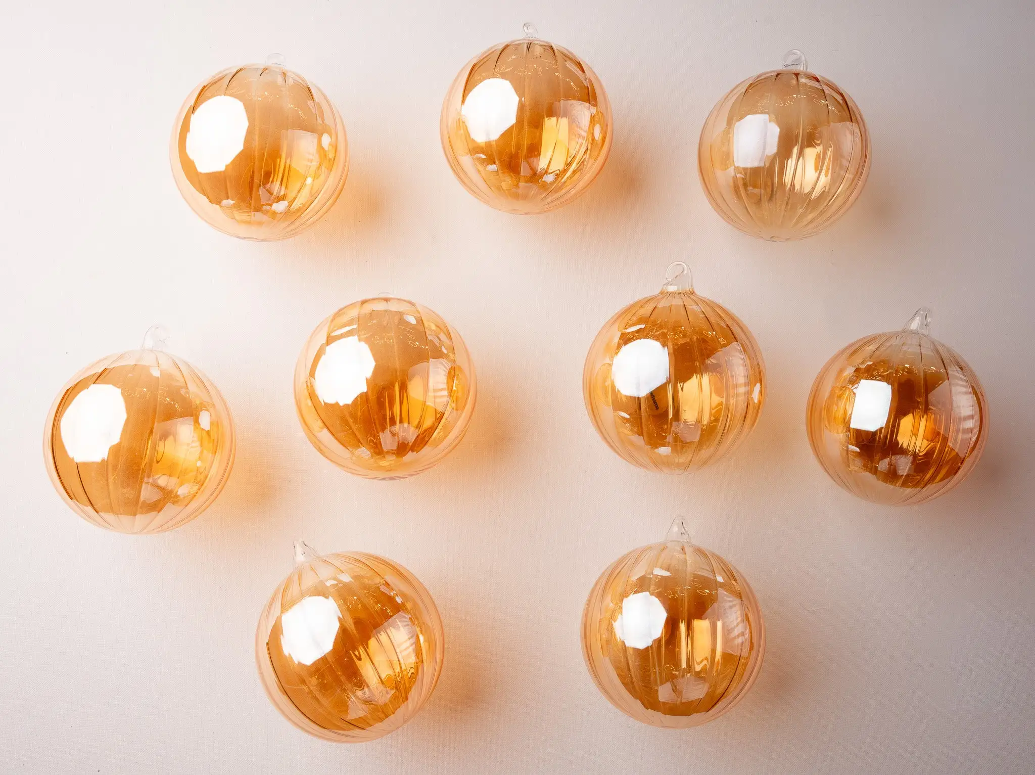 5" Iridescent Copper Ball Set Of 9 4 5" Iridescent Copper Ball Set Of 9 - Image 2