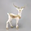 2.5 FT White & Gold Elegant Standing Deer -Christmas decorations Shop 0671405704