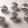 5" Silver Glass With Glitter Ornament Set Of 6 1 5" Silver Glass With Glitter Ornament Set Of 6 -Christmas decorations Shop 0671406016 1