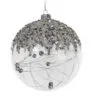 5" Silver Sequins Clear Ball Set Of 6 2 5" Silver Sequins Clear Ball Set Of 6 -Christmas decorations Shop 0671406021