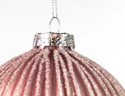 4" Blush Pink Ball Ornament Set Of 6 -Christmas decorations Shop 0671406029B