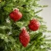 4" Red Glitter Decorated Assorted Ornament Set Of 12 1 4" Red Glitter Decorated Assorted Ornament Set Of 12 -Christmas decorations Shop 0671406647 2