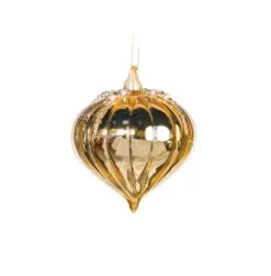 5" Crystal Gold Glass Assorted Set Of 12 11 5" Crystal Gold Glass Assorted Set Of 12 -Christmas decorations Shop 0671406724 3