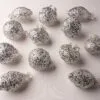 4" Silver Glitter Assorted Ornament Set Of 12 -Christmas decorations Shop 0671406731 1