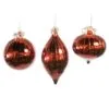 5" Red Shiny With Beads Deco Ornament Assorted Set Of 9 -Christmas decorations Shop 0671406742