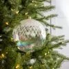 8" Clear Iridescent Shiny Glass Ball Set Of 2 1 8" Clear Iridescent Shiny Glass Ball Set Of 2 -Christmas decorations Shop 0671406808 1