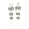 16" Crystal Finial With Glitter Ornament Set Of 2 -Christmas decorations Shop 0671406823