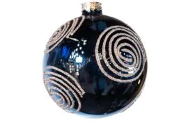 3" Midnight Blue Assorted Ornament Set Of 12 -Christmas decorations Shop 0671406832a
