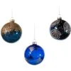 3" Midnight Blue Assorted Ornament Set Of 12 1 3" Midnight Blue Assorted Ornament Set Of 12 -Christmas decorations Shop 0671406832b