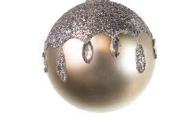 3" White With Glitter Assorted Ornament Set Of 12 -Christmas decorations Shop 0671406835 5