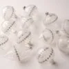 3" Crystal Glass With Beading Assorted Ornament Set Of 12 -Christmas decorations Shop 0671406846 1