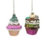 4" Layered Cupcake Assorted Ornament Set Of 6 -Christmas decorations Shop 0671406907