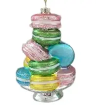 6" Macarons On A Plate Ornament Set Of 6 6 6" Macarons On A Plate Ornament Set Of 6 - Image 4