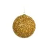 4" Gold Tinsel Ball Ornament Set Of 12 -Christmas decorations Shop 0671407255