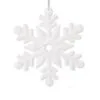 10" White Snowflake Ornament Set Of 2 -Christmas decorations Shop 0671407292