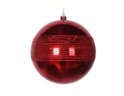 6" Glitter Shiny Ball Set Of 6 13 6" Glitter Shiny Ball Set Of 6 -Christmas decorations Shop 0671407446