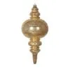13" Gold Shiny Glitter Finial Set Of 2 -Christmas decorations Shop 0671407546