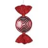 7" Red Swirl Shiny Candy Ornament Set Of 12 -Christmas decorations Shop 0671407562