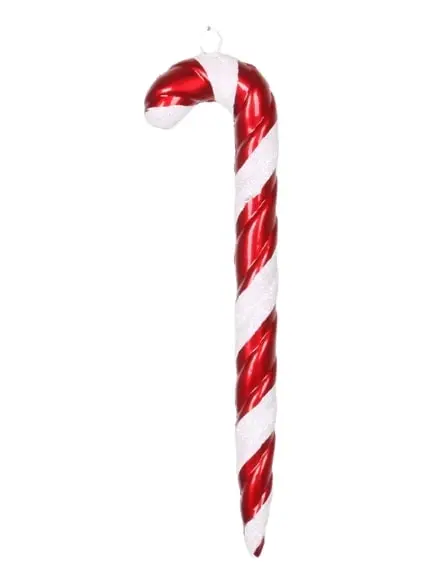 7" Red & White Candy Cane Ornament Set Of 12 3 7" Red & White Candy Cane Ornament Set Of 12