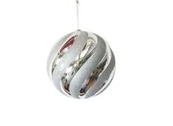 10" Spiral Shiny Ball Ornament Set Of 2 10 10" Spiral Shiny Ball Ornament Set Of 2 -Christmas decorations Shop 0671407614