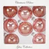 2.5" Pink Glass Ornament Set Of 24 -Christmas decorations Shop 0671407806