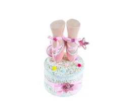 9" Pink Ballerina Shoes On Box